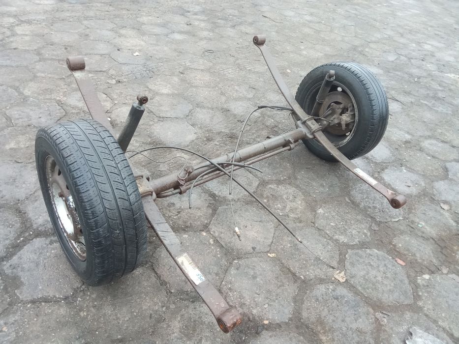 Oś belka Tylna 16" Przyczepka Sam resory Master II 98-10r