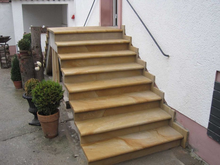 50. Stopnica z piaskowca | Faza | 100×35×5 cm | Okładzina schodowa |