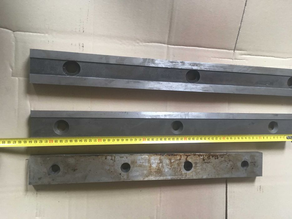 Noże gilotyna stal szybkotnąca do blachy rębak -komplet