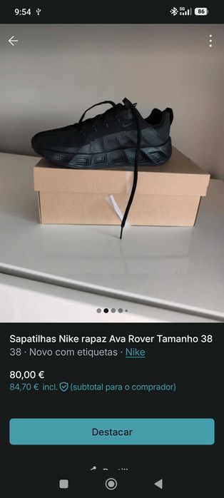 Sapatilha Nike Ava Rover Tamanho 38 nova