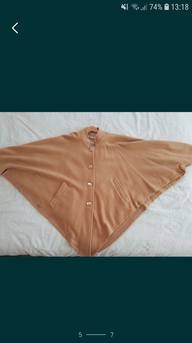 Пальто пончо для вагітних батал оверсайз