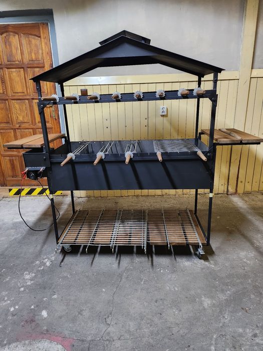 Grill węglowy obrotowy duży