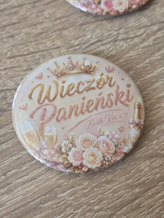 Wieczór panieński przypinki, buttony zestaw