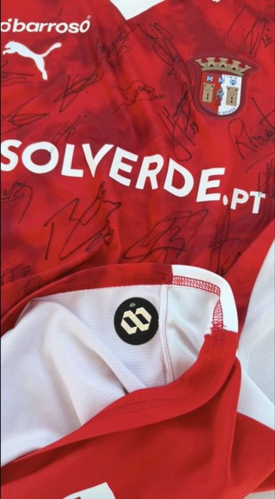 camisola oficial autografada plantel do Sporting Clube de Braga 25/26