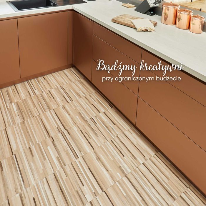 Płytki Winylowe Samoprzylepne 1 SZTUKA SŁONECZNY PARKIET Panel Kafle