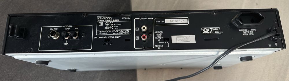 Tuner Kenwood KT-550L (1986r)