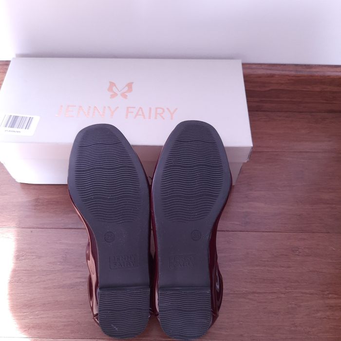 Baleriny lakierki bordowe r.36 nowe