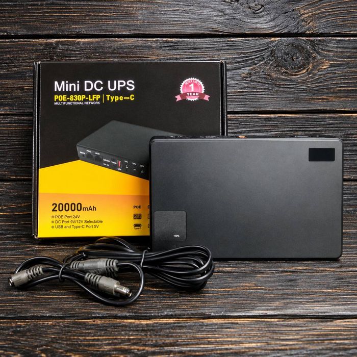 ‼️ UPS DC-1018P 10400mAh/8800 mAh, Повербанк для роутера 18W, 5V/9V/12V. Джерело безперебойного живлення. Дбж. Упс для роутера, відеокамер.