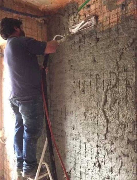 Aluguer Máquinas reboco e estuque projetado trifásica