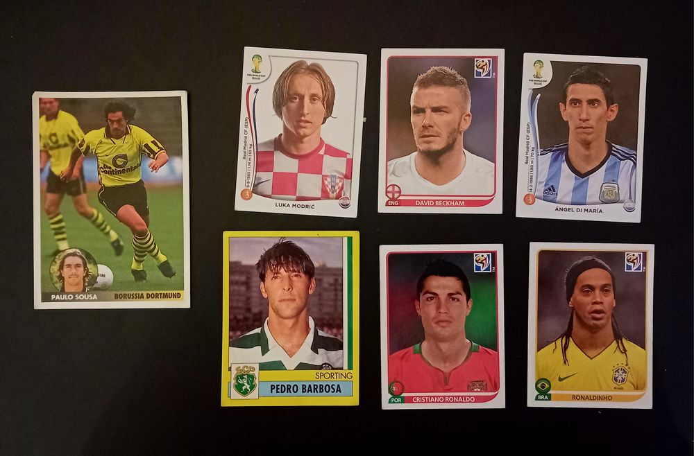 Lote de cromos de futebol Panini