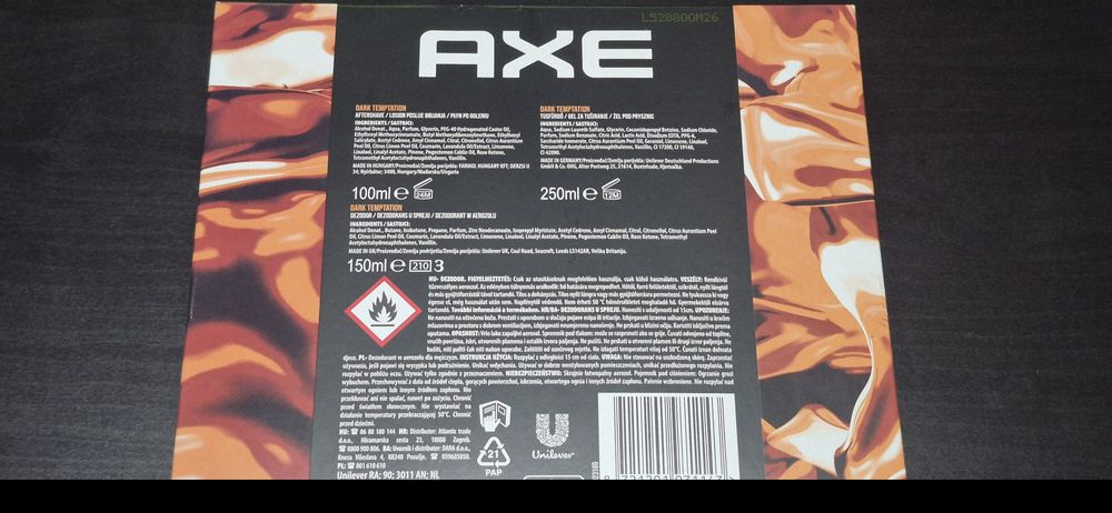 Zestaw AXE z kosmetykami