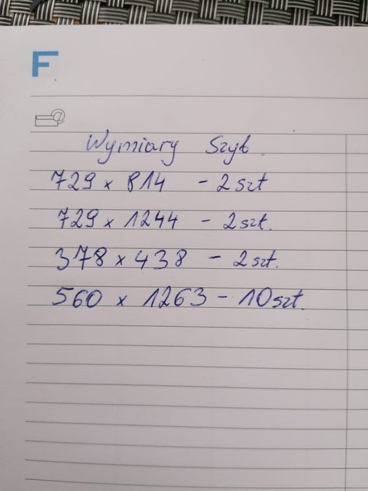 Szyby w okna z demontażu