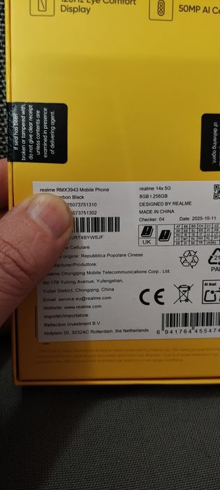 Nowy Realme 14x  8 GB - 256