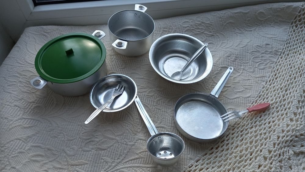 Дитячий іграшковий посуд алюміній