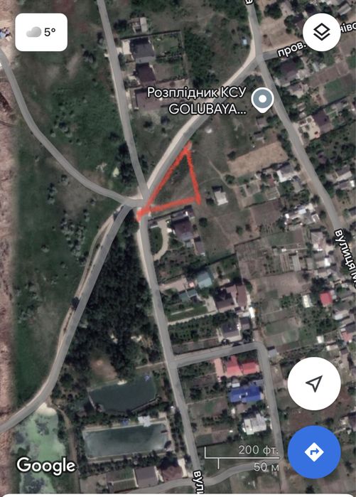 Земельна ділянка вул. Кінноспортивна ул. Конноспортивная