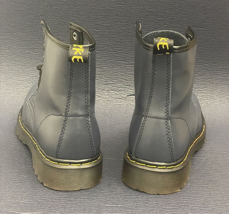 Glany botki traperki kozaczki timberki martensy niebieskie unisex