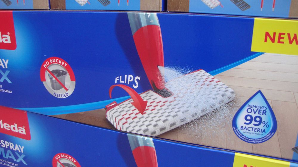 Швабра відро для прибирання Vileda миття підлоги Виледа турбо отжим