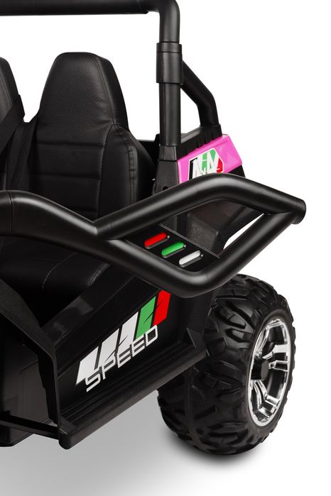 Różowy Buggy 24V 4x4 na Akumulator dla Dzieci 4x45W,pilot,Bluetooth