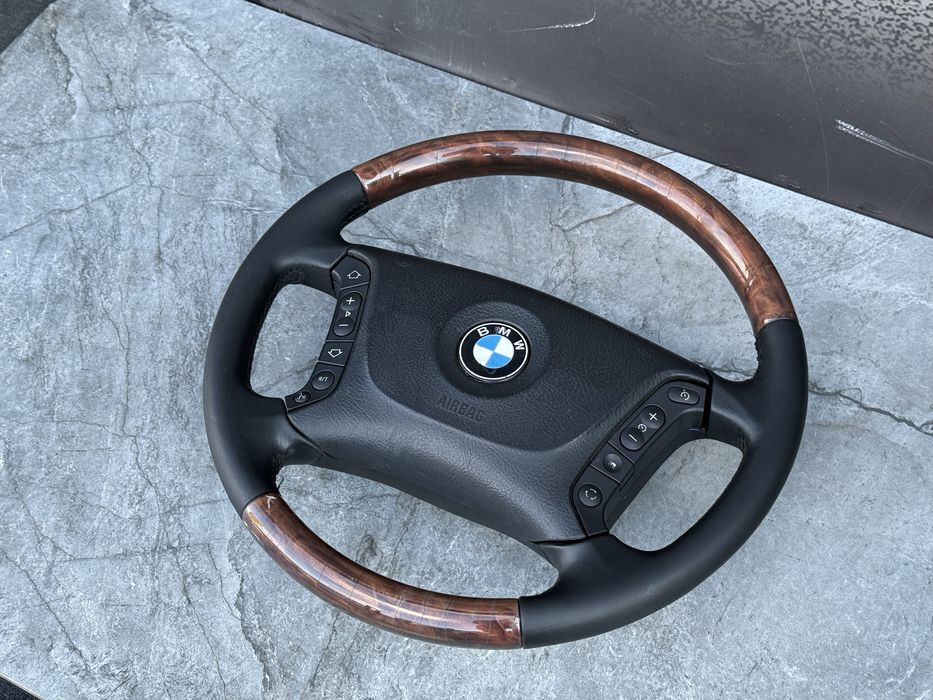 BMW E39 Individual Мультируль Дерево Рестайлінг е39 4 спиці Індівідуал