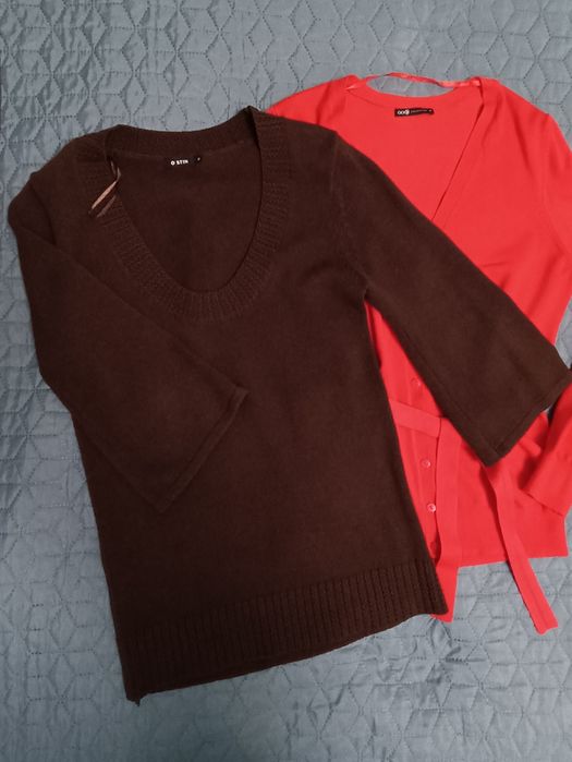 Дуэт из кардигана и кофточки