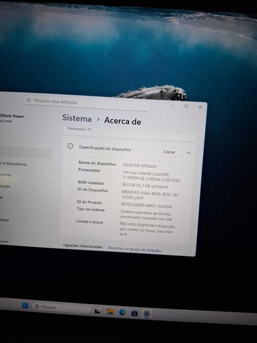 HP ZBook Power G8 | i7 11ª Gen | 16GB | 500GB NVMe | Como Novo