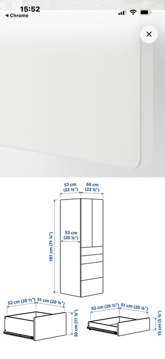Szafy Ikea zestaw
