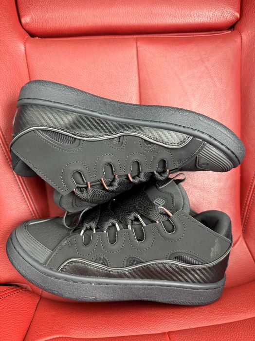 (БЕЗ ПЕРЕДОПЛАТИ) Lanvin Curb Sneakers Black ланвін керб чорні