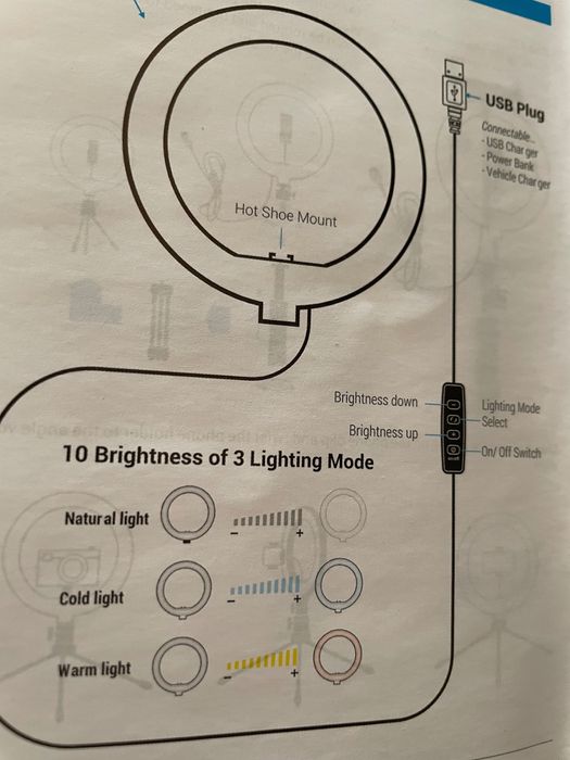 Lampa LED do make-up/zdjęć