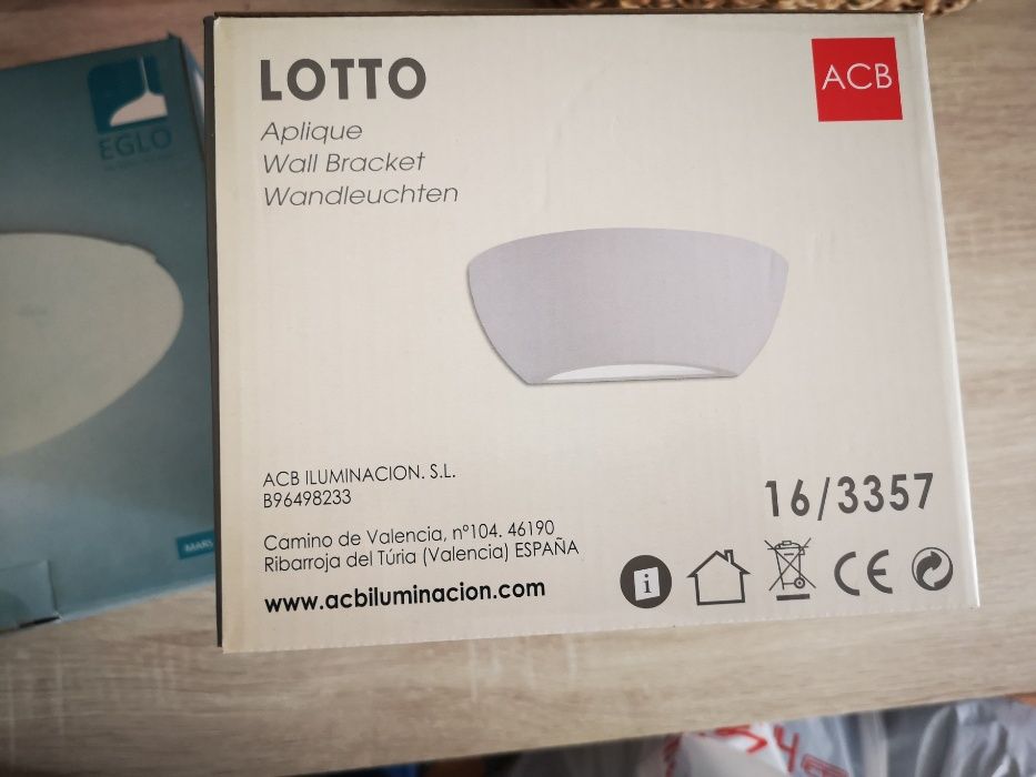 Plafon de Parede ACB LOTTO Matte Branco