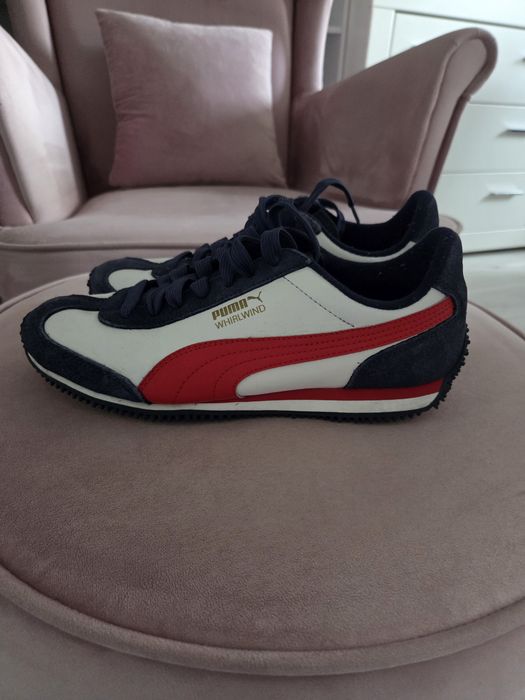 Buty puma granatowo- białe