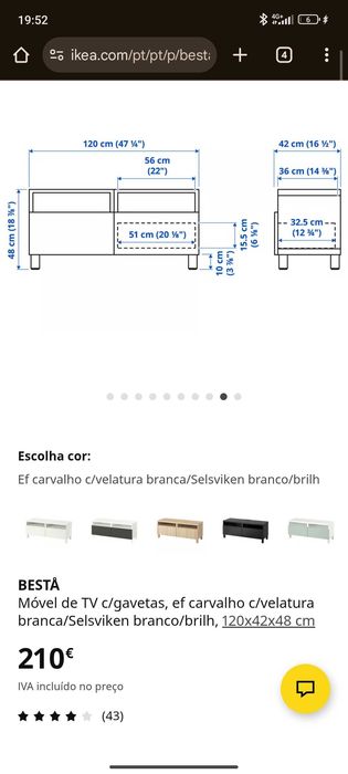 Móvel TV Ikea/BESTA