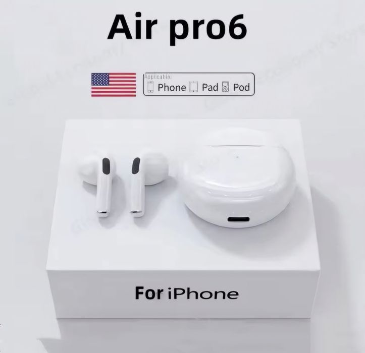 Беспроводные наушники с микрофоном  Air Pro 6 TWS