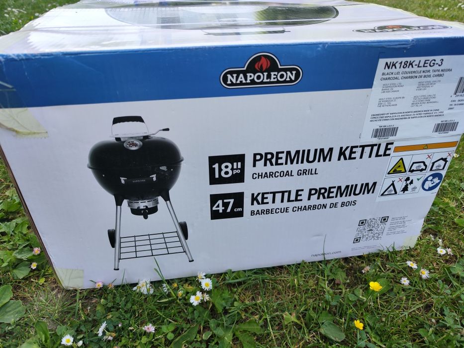 Grill węglowy Napoleon grilluje piecze wędzi NOWY prezent na dzień ojca