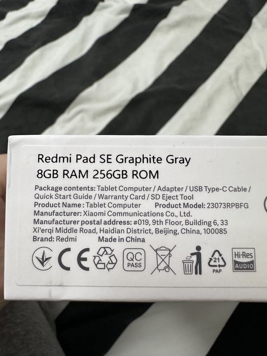 Tablet Redmi Pad SE 8/256GB graphite gray