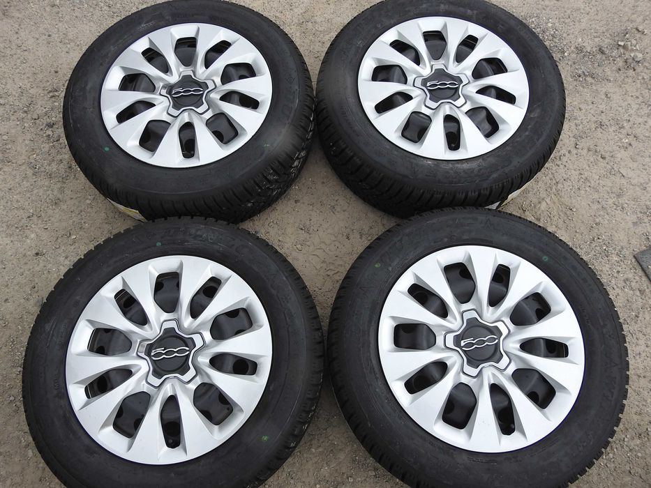 4x Koła nowe do FIATA 500 X NOWE 2023rok Kompletne z kołpakami 215/60r16 Dunlop Winter Sport 5 NOWE 23rok