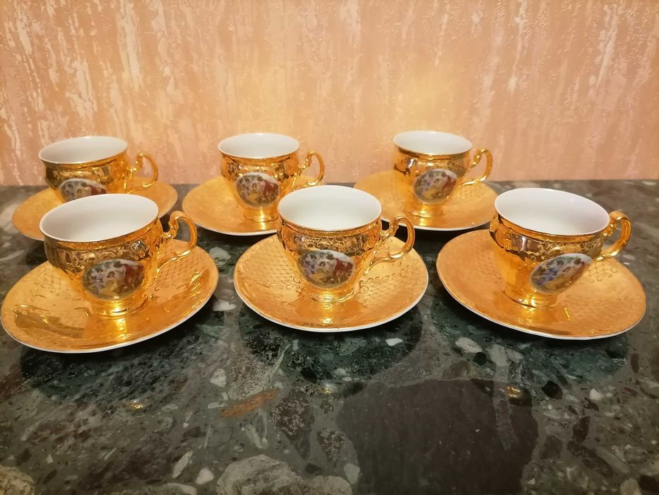 Кавовий сервіз, сервиз "Золотая Мадонна" Bernadotte (Чехословакия)