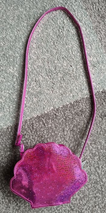 Torebka dla dziewczynki muszla brokat