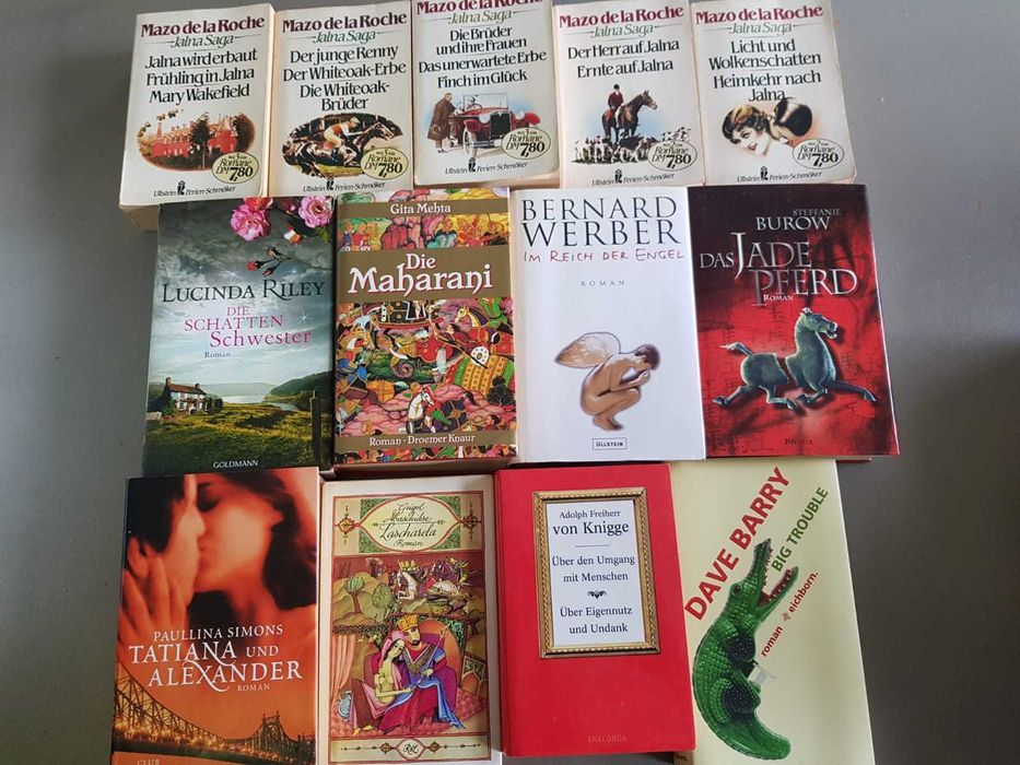 Livros alemães em bom estado, várias categorias