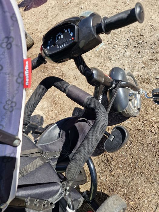Дитячий триколісний велосипед Best Trike з батьківською ручкою,козирок