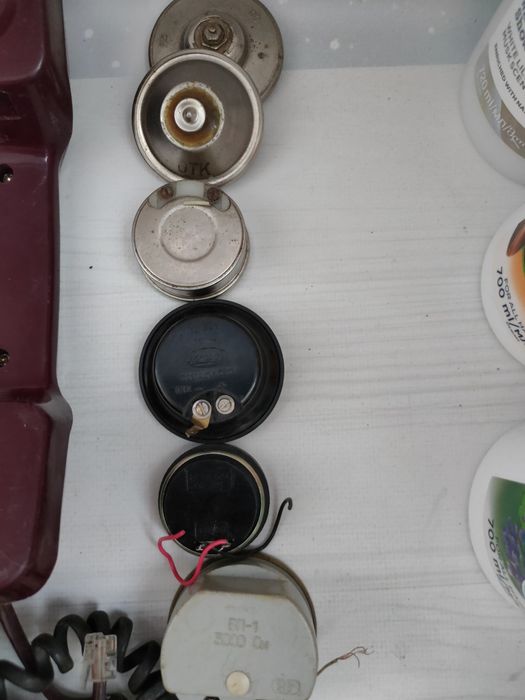 Безкошт.олх.доставка.Ларингофон авиационный ЛА-5, капсулы телефонные