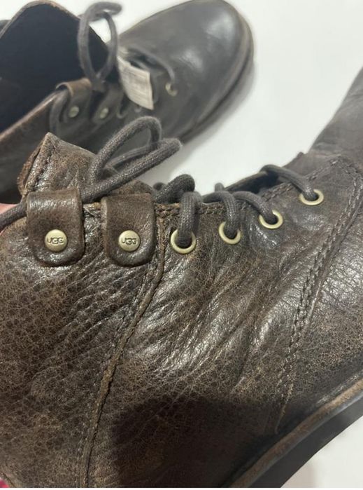 Ботинки UGG 39.5 чоловічі черевики угг агг шкіряні малогого розміру
