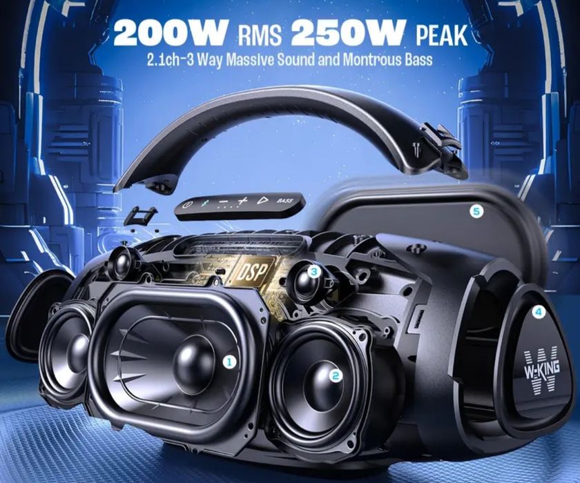 Super Bass głośnik Bluetooth W King x20 ,9000mah