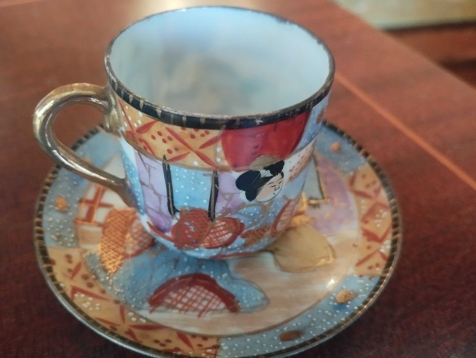 2 chávenas de café japonesas antigas