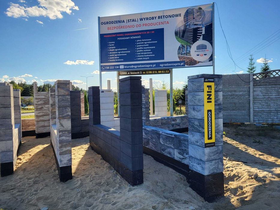 Pustak ogrodzeniowy/ Brama/ Furtka/ Panele 3 D/2 D