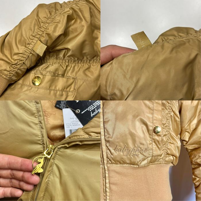 винтажный короткий пуховик baby phat 2000s y2k