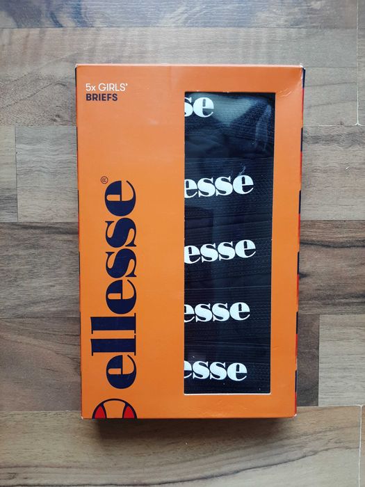 Ellesse Nowe 5-pak figi majtki czarne 8-9 lat 128 134