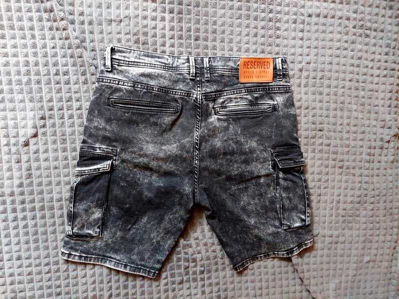 Marmurkowe szorty męskie Reserved L