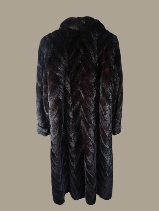 Винтаж. Дл 120см, Ог 130см. Норковая шуба в пол. Манто