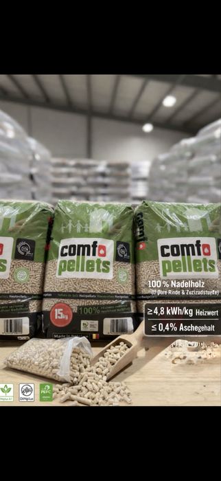 Pelet paleta 975 kg 30 zl worek - 35 zl na sztuki