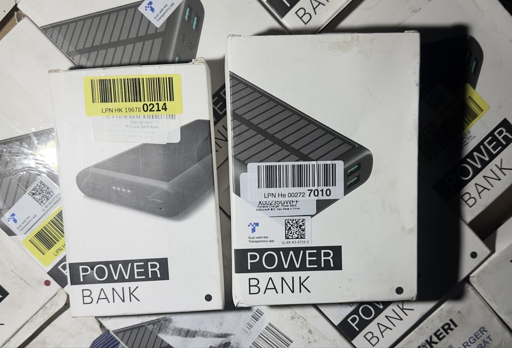 Повербанки 26800mAh на сонячних панелях Fast Charging